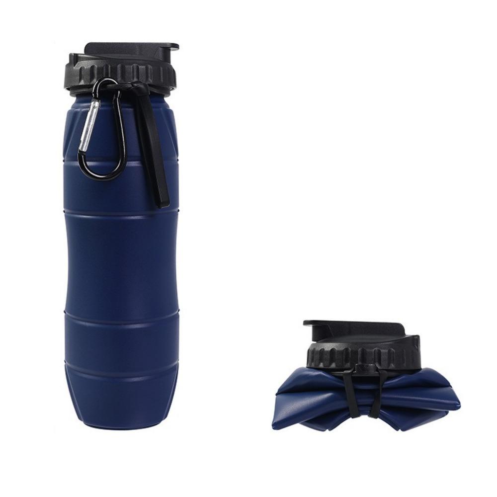 Silicone Sports Water Bottle 650ml Folding Water Cup Portable Foldable Water Bottle  Hiking