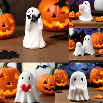 Halloween Figurine, Spooky Resin Statue, Cute Finger Decor For Halloween Decorations, Porch And Indoor Spooky Home Decor