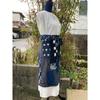 Used B50 Boro Apron, Old Cloth, Remake, Indigo Dye, Patchwork, Pieced, Sashiko, Waist Wrap