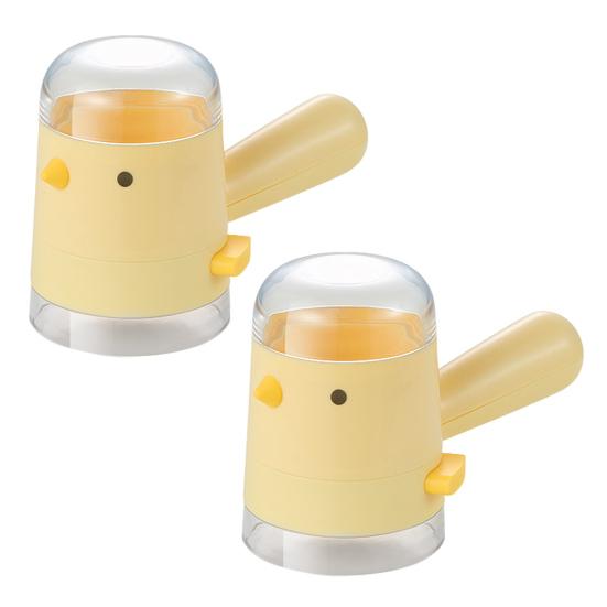 2Pcs Salt Dispenser Salt Shaker One-Touch 0.5g Measuring Spice Jar Kitchen Condiment Container with Dust-Proof Lid Quantitative Spice Bottle