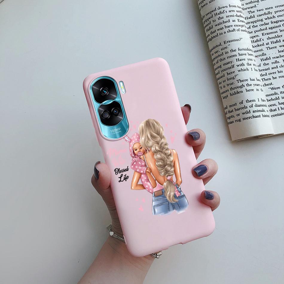 For Huawei Honor 90 Lite Case Honor90 Lite Soft Silicon Super Mom Baby Fashion Girls Back Cover for Honor 90 Lite 5G 6.7" Fundas