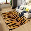3D Stripe Tiger Print Pattern Area Rug Large,Carpet Rug for Living Room Bedroom Kitchen Doormat Decoration, Non-slip Floor Mat