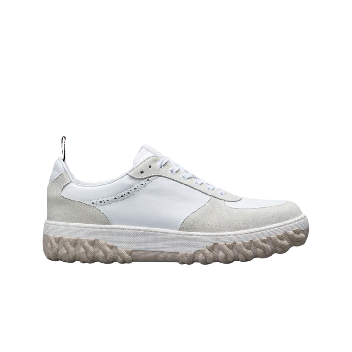 

Thom Browne Vitello Calf Letterman Trainer Tonal White Fun Mix US 9