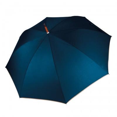 Kimood Unisex Automatic Open Wooden Handle Walking Umbrella