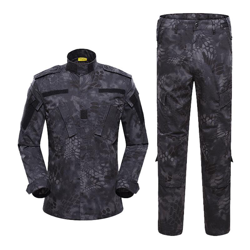 Suit Men s Long Sleeve Camouflage Outdoor Training Suit Windproof Tactical Suit XS