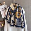 Women Winter Scarf Cashmere Pashmina Shawls and Wraps Bufandas Floral Print Warm Thick Scarves Blanket for Lady  Newpe