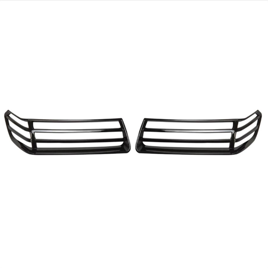 2X Glossy Black Front Wheel Eyebrow Light Cover Trim For Jeep Wrangler Jl 2018+