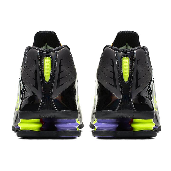 New Nike Shox R4 Gel Black Neon CI1955-074