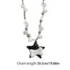Y2K Star Bone Pendant Necklace for Women Fashion Egirl Emo Punk Grunge Clavicle Chain Fashion Valentines Day Gifts