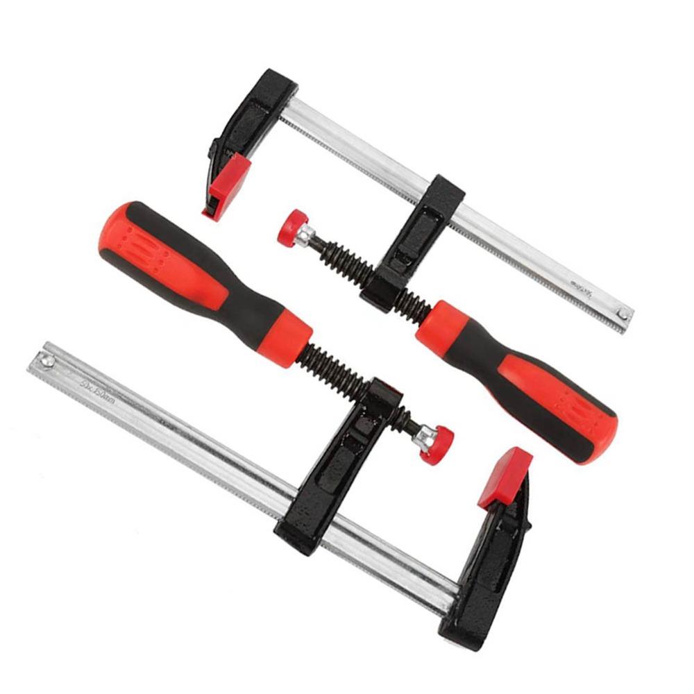 4pcs Steel Construction Bar Clamps Quick Slide Parallel Clamps F-Style Bar Clamp DIY Projects