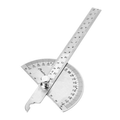 15Cm 180 Derece Ayarlanabilir Açı Ölçer Çok İşlevli Paslanmaz Çelik Açı Cetveli