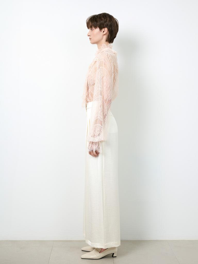 Loe Belle Cream Wide-Leg Pants