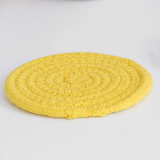 Cup Mat Protective No Insulation Odor Cotton Dining Rope Kitchen Room Place Mat Home