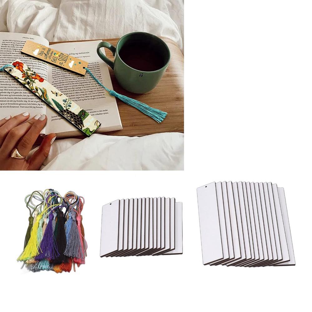 20pcs White Sublimation Blanks Bookmark Sublimation Blank Bookmarks  Birthday Wedding