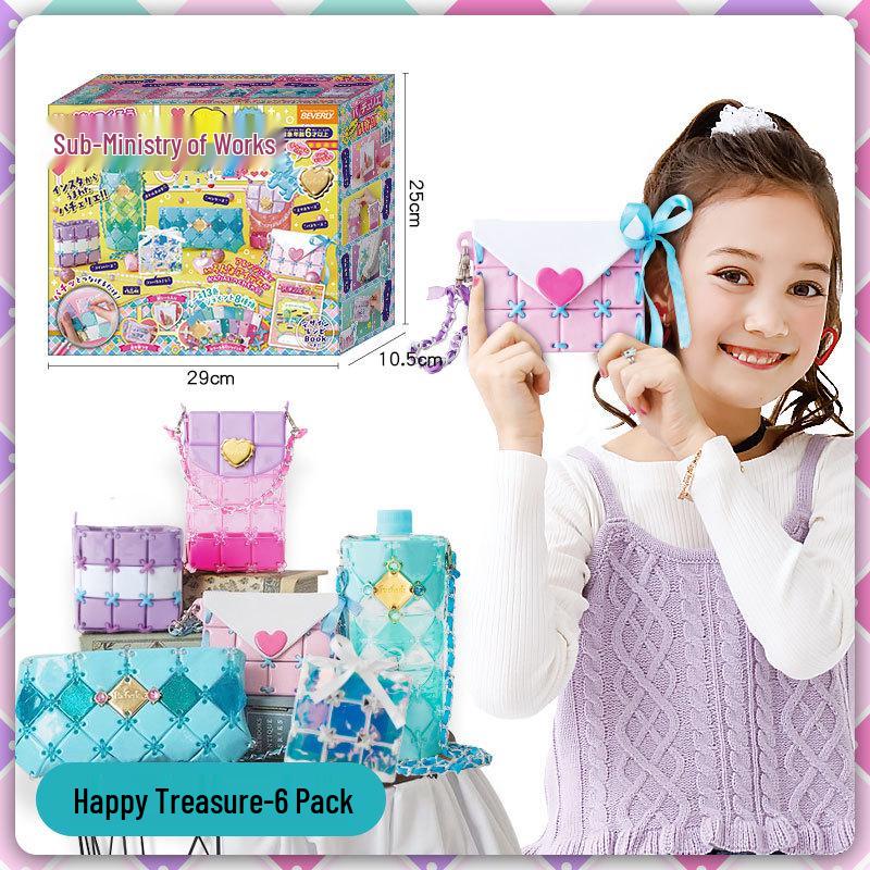 Handmade Japanese Puzzle DIY Bag for Girls (Ages 3-9) - Educational Toy & Birthday Gift