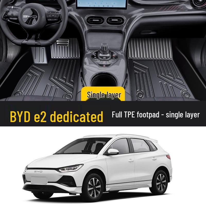 BYD e2 Luxury TPE Floor Mat - Full Coverage for Single Driver s Seat (24 Model) BYD e2 [2019-2021]