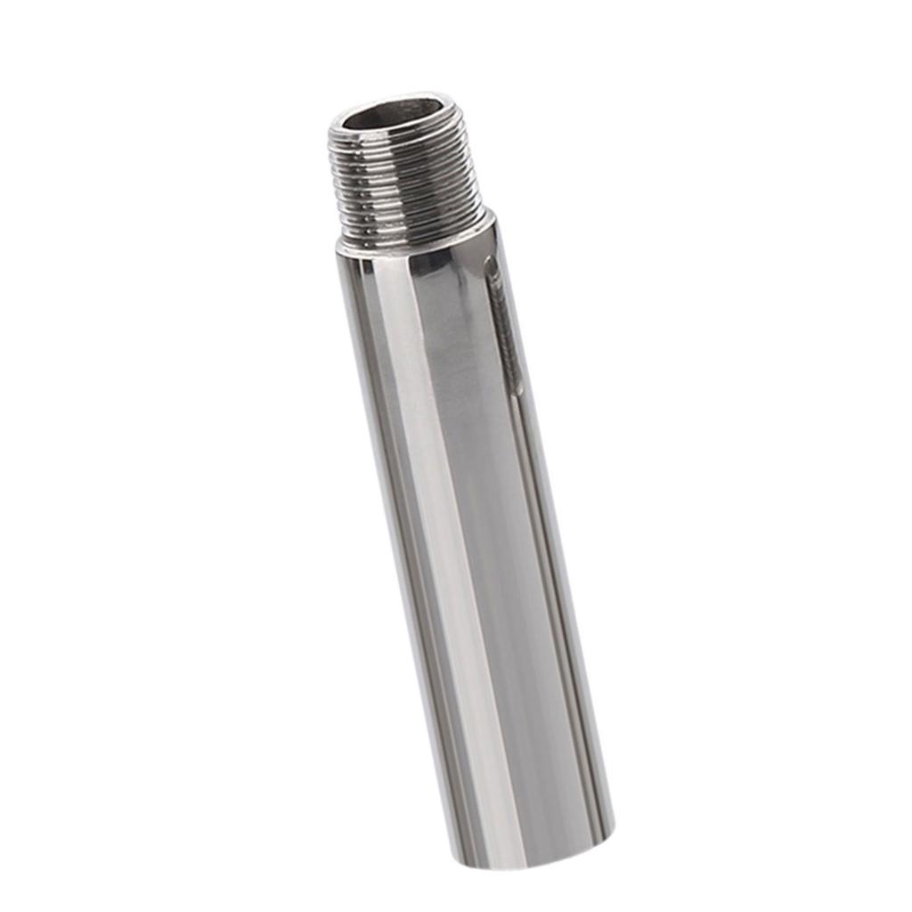 Shower Head Extension Arm Steel Shower Pipe Extension Arm Metal Pipe 1/2 for Flexible Adjustment of Water Flows & Height