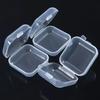 5/20PCS Mini Plastic Storage Box Transparent Jewelry Storage Box Container Portable Earring Ring Earplugs Packaging Storage Case