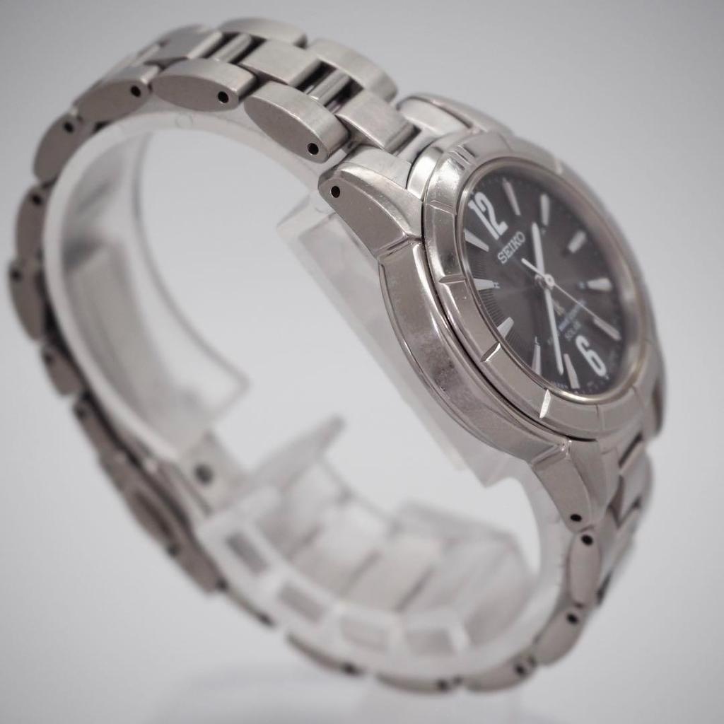 [USED] 216 SEIKO LK Lucia Watch, Radio-Controlled Solar, Black, Women's
