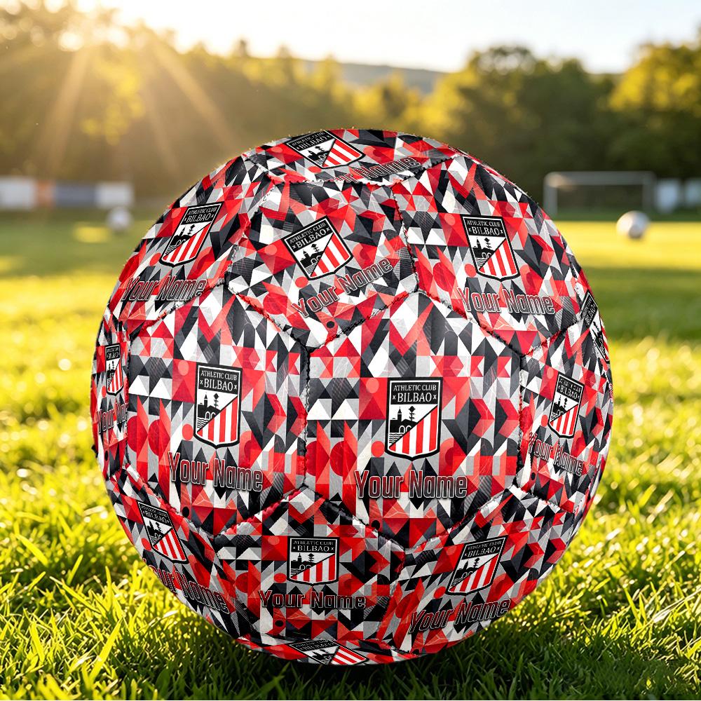Personalized Size 5 Football Athletic Bilbao Football Pattern Outdoor Game Sports Ball Gift