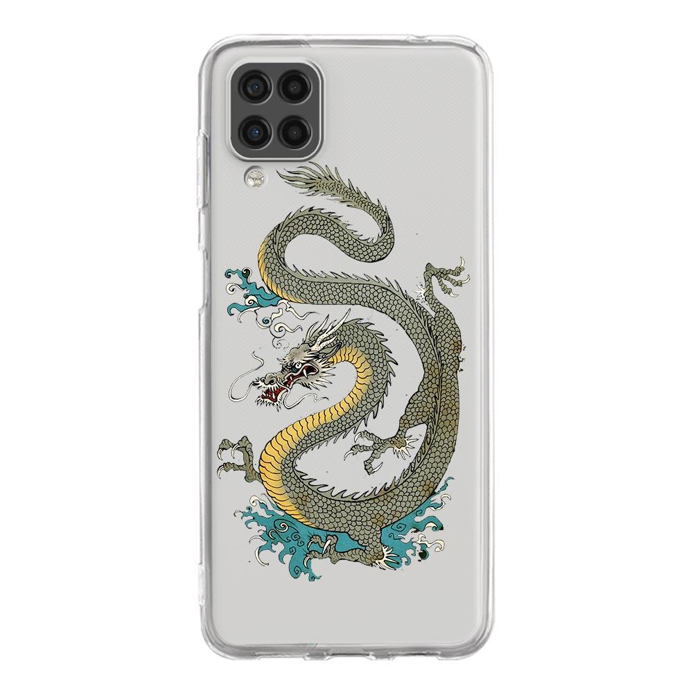 Dragon Fashion Silicone Phone Case for Samsung Galaxy A13 A51 A71 A21S A12 A11 A31 A52 A41 A23 A53 A73 A32 5G A03S Clear Cover
