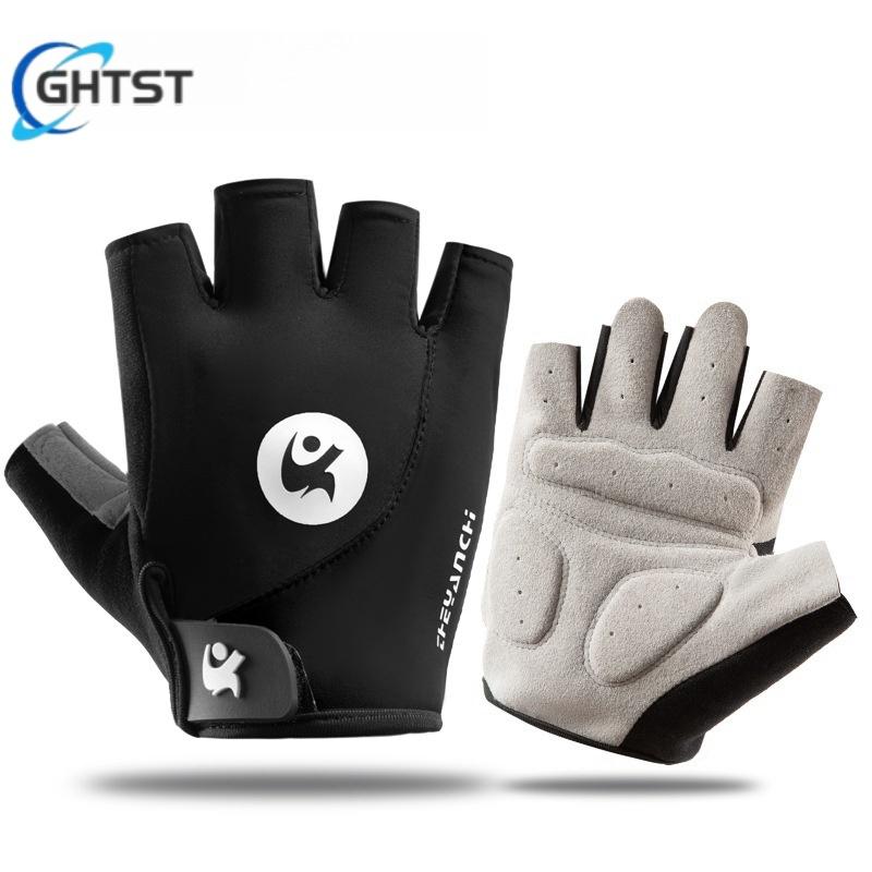 Non-slip Anti Half Finger Gloves Motorcycle Gloves MTB Road Bicycle Gloves for Spotrs Gym Fitness Half Finger Gloves Bicycle
