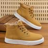 Men's Boots Winter Plush Warm Snow Boots Quality Waterproof Leather Boot Winter High-top Sneakers Casual Ankle Boot Botas Hombre