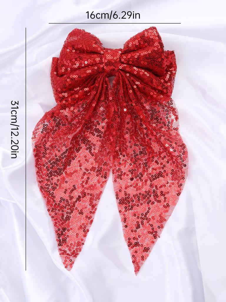 Brokatowe cekinowe spinki do włosów Szampańskie duże kokardy Wsuwki do włosów dla dziewczynek Spinki do włosów na tył głowy Dziecięce nowe modne akcesoria do włosów