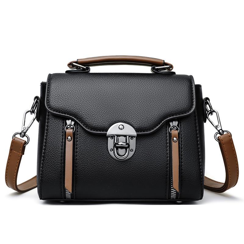 

Direct supply messenger bag women s bag new trendy retro portable shoulder bag small versatile fashion small square bag чёрный