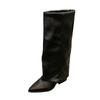 Pointed Long Knight Boots Women's 2025 New Autumn and Winter Temperament Thin Boots But Knee Trouser Boots