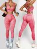 Women's Seamless Cross-Back Sports Yoga Set - 2-Piece Fitness & Casual Wear