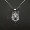 Men's Hip Hop Lion Pendant Necklace Stainless Steel Gold Black Cuban Chain Punk Men Fashion accessories