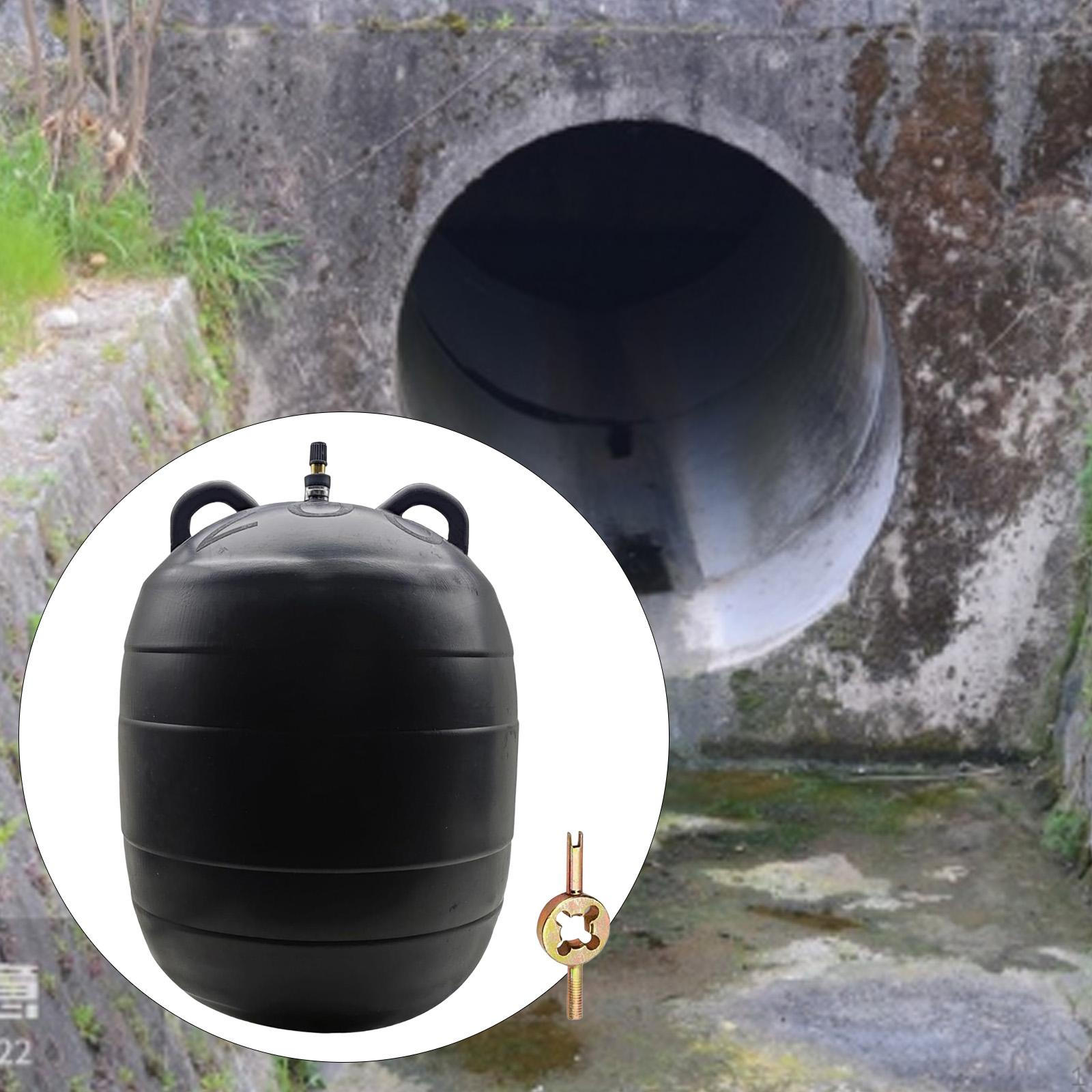 

Гумова заглушка для закриття труби та перевірки на герметичність. Практичний ручний механізм надування каналізаційних труб DN200