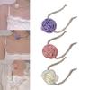 Pendant Necklaces Artificial Pearl Flower Choker Women Girls Chain Necklaces