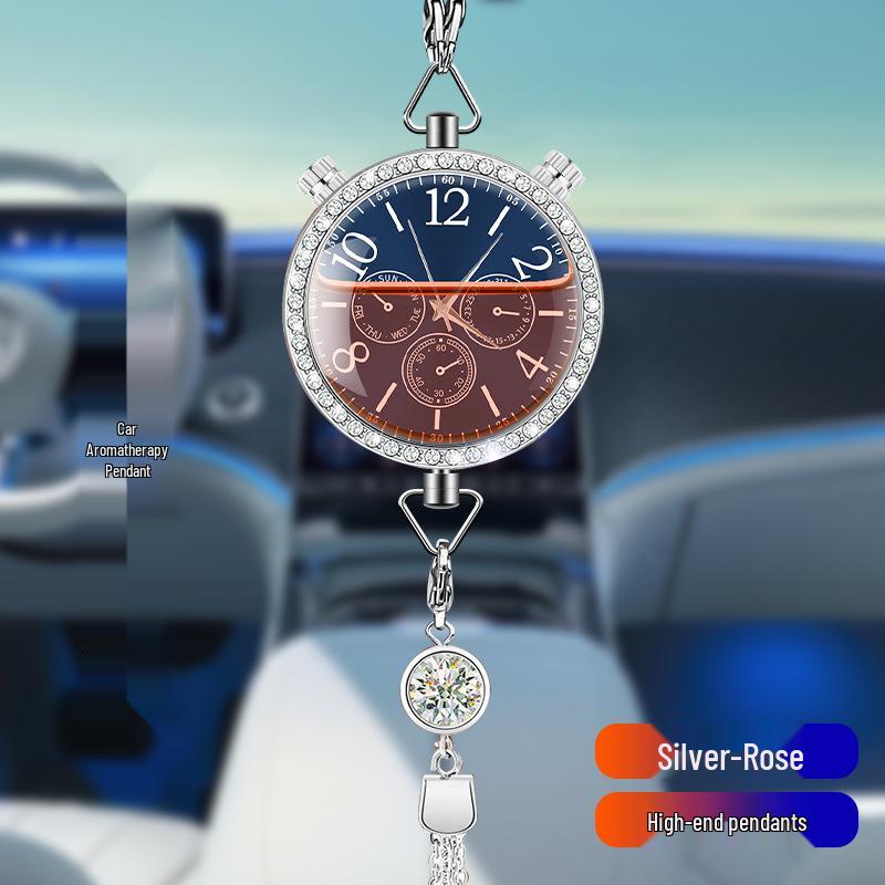 Hanging Car Air Freshener Pendant - Essential Oil Aromatherapy Deodorizer with Long-lasting Light Fragrance for Car Interior Decoration