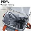 Expandable Double Deck Lunch Box Thermal Leak Proof Food Bag with Oversized Cup Pocket and Adjustable Strap