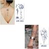 1 Sheets Waterproof Semi Permanent Long Lasting Fake Tattoos Women's Arm Fake Tattoos Herbal