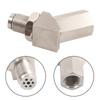 Car O2 Oxygen Sensor Extender Spacer 45 Degree O2 Sensor Spacer with M18 x 1.5 Catalytic Converter Silver Exhaust Extension