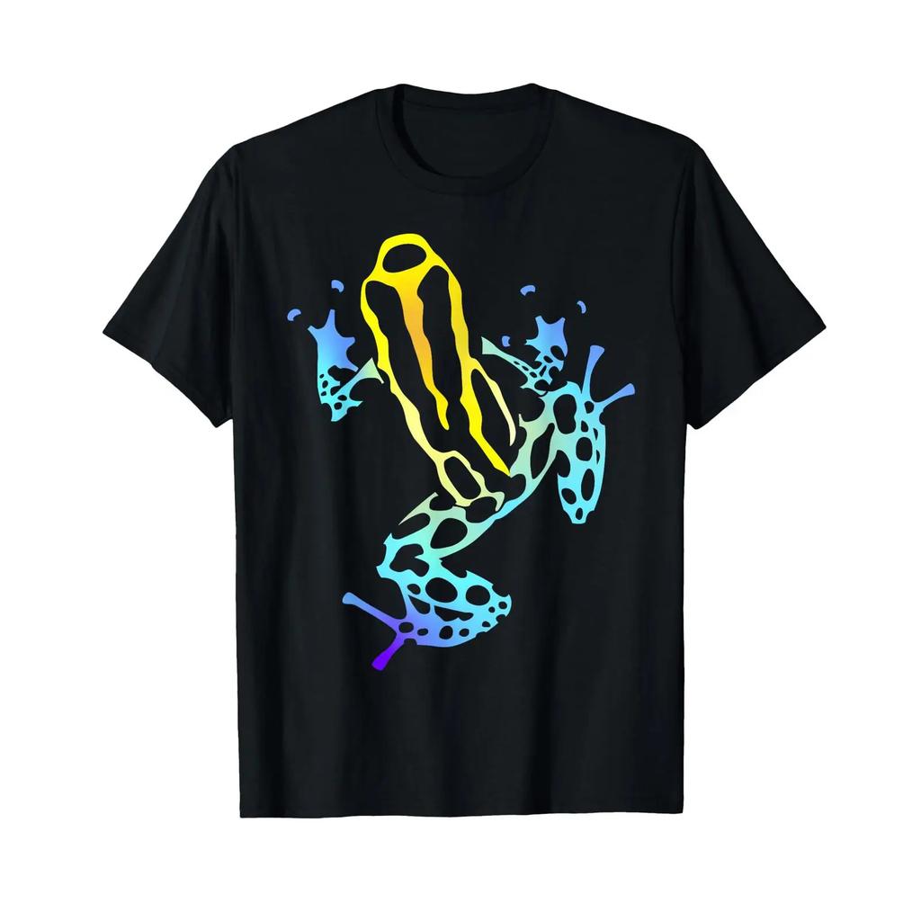 Kristen Weil Unisexs Adult Modern Black Cartoon Frog T Shirt Small Pull On Classic Fit Quick Dry Vintage Stretched