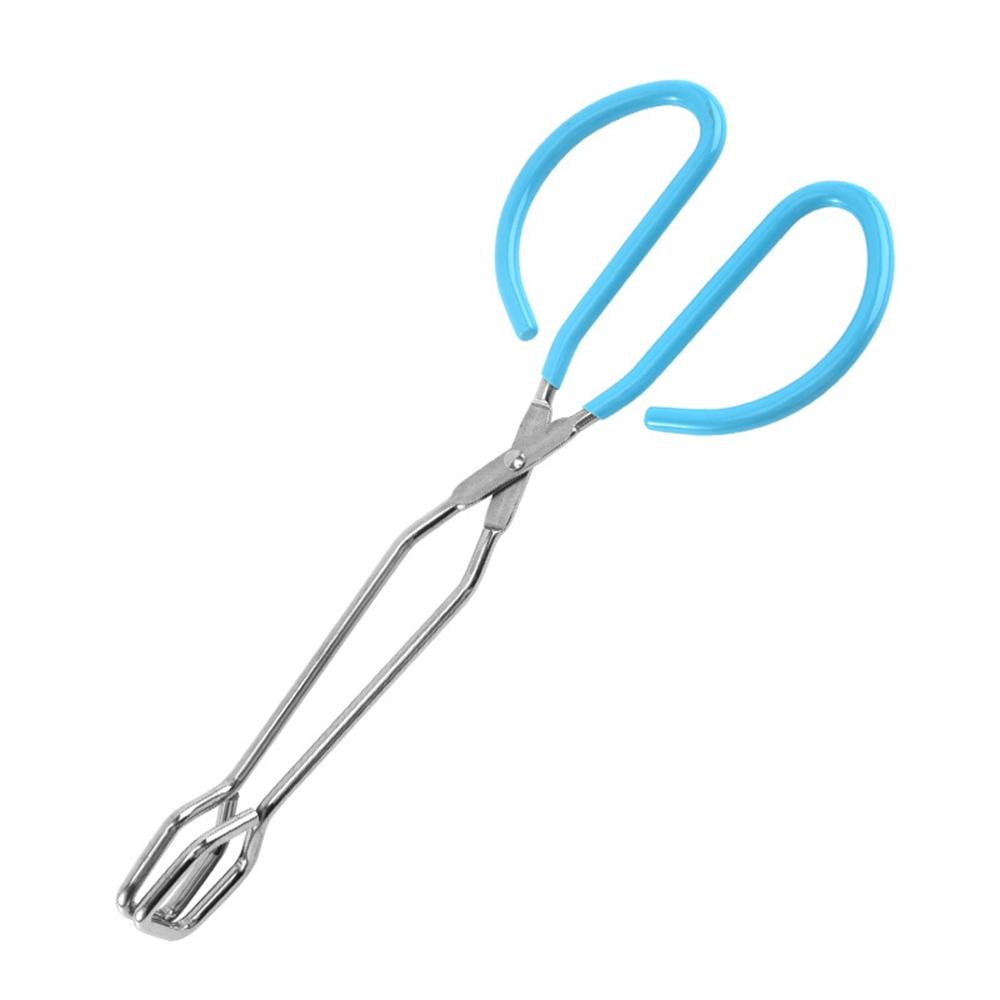 Steel Handles Baking Pastry Cooking Kitchen Supplies BBQ Tools Barbecue Clamp Food Scissor Tongs