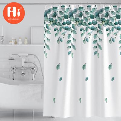 Bathroom Thickened Waterproof Curtain Mildew Proof Shower Curtain Shower Partition Curtain Shower Curtain Bathroom Curtain Free Perforation