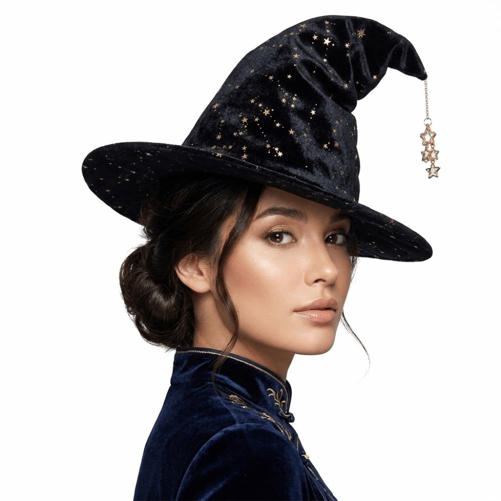 Lightweight Soft Fabric Witch Hat Ins Style Halloween Hat Cosplay Wizard Hat Halloween Party