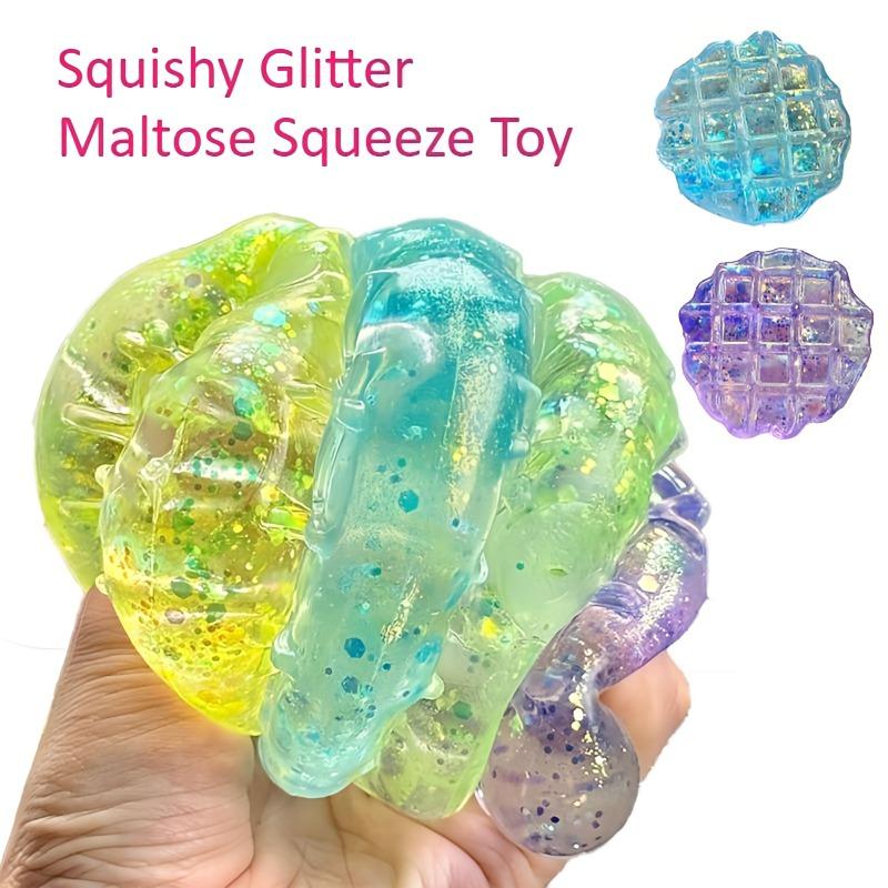 Activating Toys Squishy Waffle Cake Maltose Fidget Toy Soft Bread Maltose Anti Stress Toy Relieve Anxiety Decompressions Vent Squeeze Toy