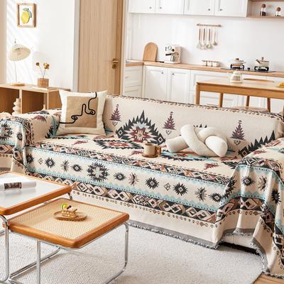 Etnická retro pohovka ručník Boho potahová deka proti poškrábání Chránič nábytku na gauči křeslo 1/2/3/4 sedadlo pro každou sezónu