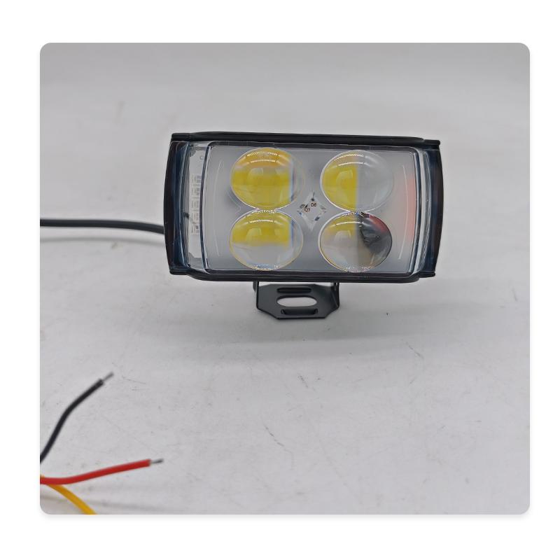 Motorcycle LED Flasher Headlights Lens Spotlight Running Light Hi/Low Beam Driving Auxiliary Fog Lamp For Truck SUV ATV Scooters