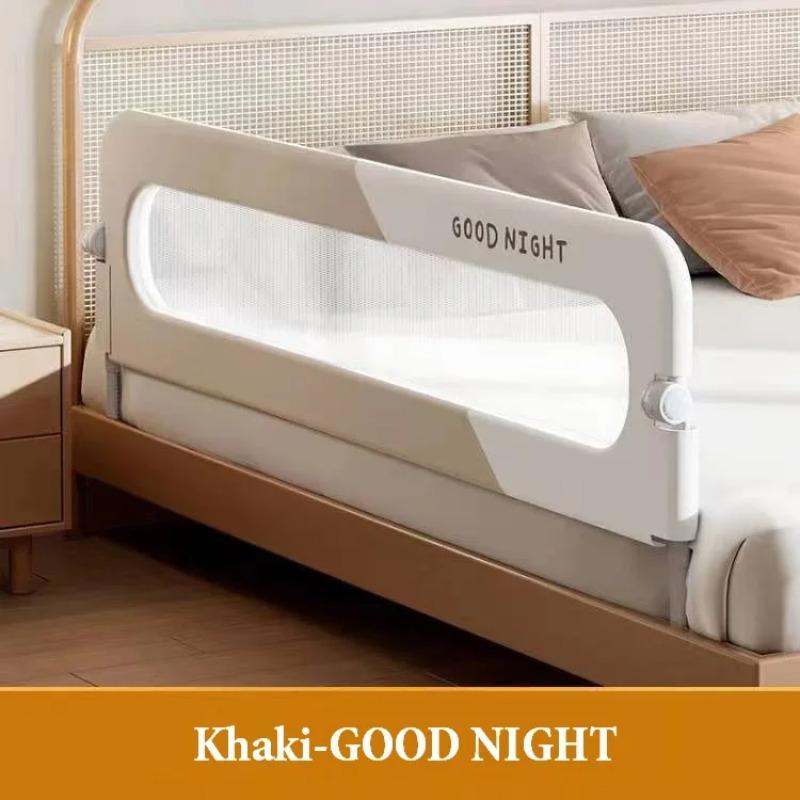 1pcFoldable Baby Bed Guardrail Bedroom Railings for Children Sleeping Protective Barrier Anti-Fall Bed Safety Rails Infant Fence
