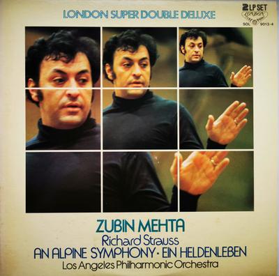 LP Record ZUBIN MEHTA, LOS ANGELES PHILHARMON - Richard Strauss: An Alpine Symphony SOL901314 LONDON 1978 Japan Obi Classical Used
