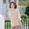 Summer Mid-Sleeve Top for Middle-Aged Women: Fashionable and Lightweight
