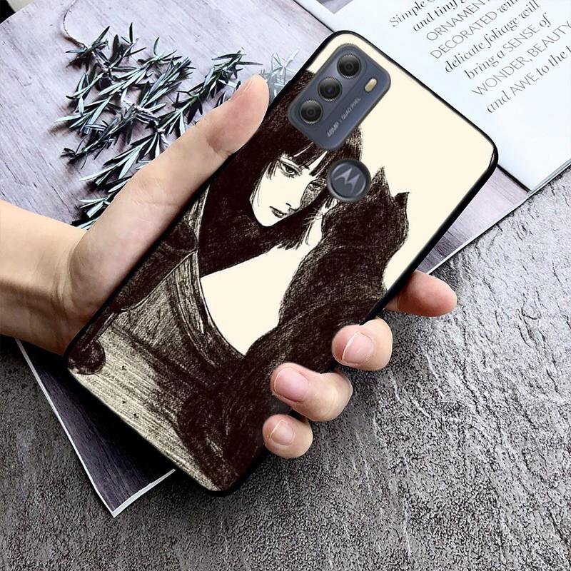 Black Cat Art Phone Case For Moto G86 G85 G75 G15 G05 G56 G72 G53 G54 G84 G60 G31 G32 G24 G 5G G Play