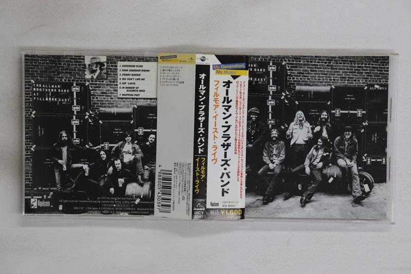 

CD ALLMAN BROTHERS BAND The Allman Brothers Band At Fillmor UICY6241 Capricorn Recor 2006 Japan Obi Rock Used